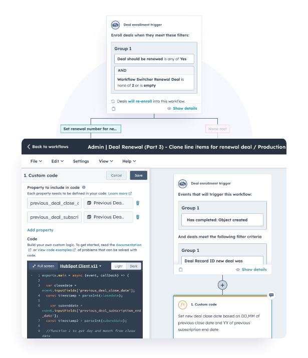 Advanced Renewal Automation flow+Advance Custom coded workflow to copy line items